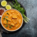 Chicken-Thai-red-curry-dressed-with-vegetables